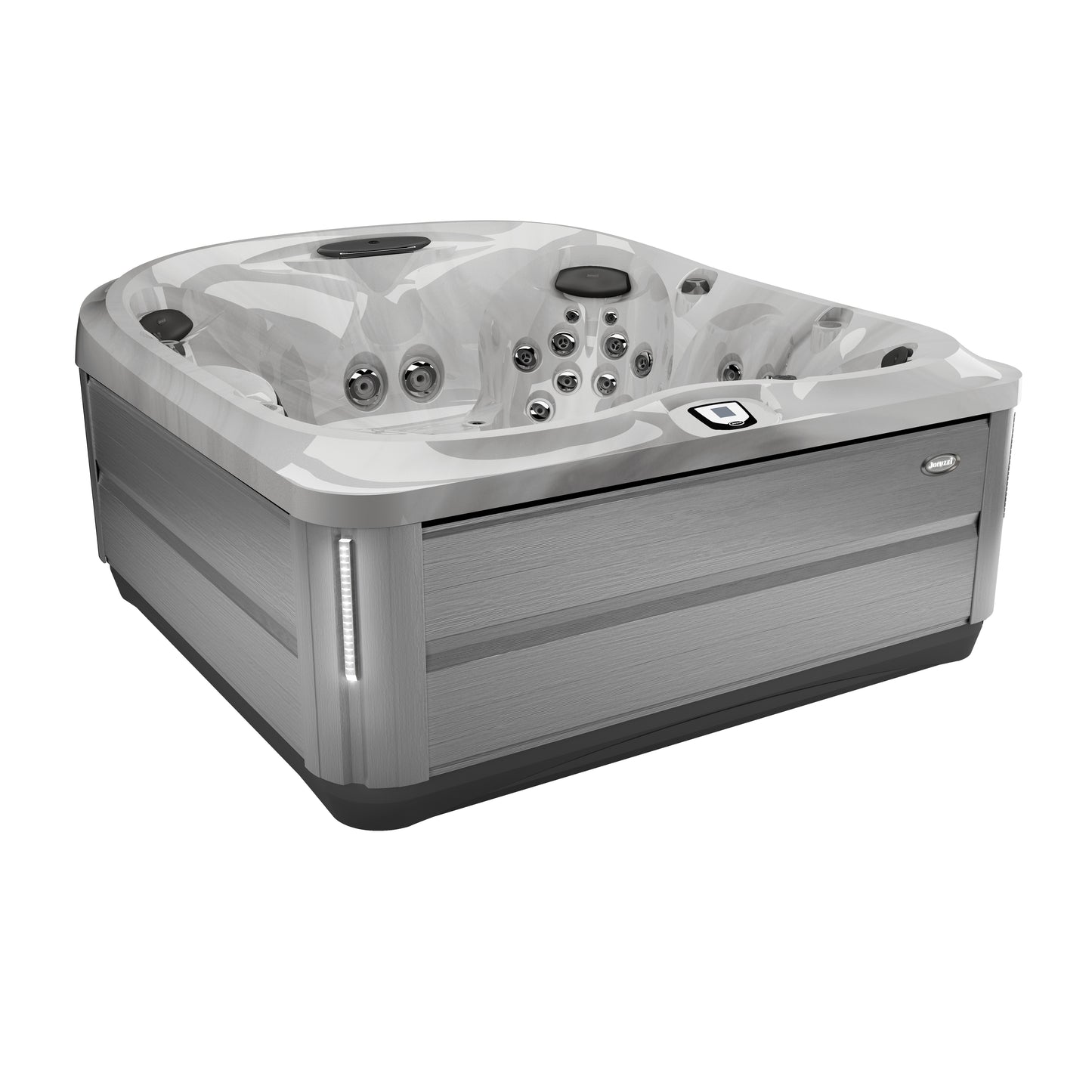 Jacuzzi® J-485™ Hot Tub Package - Platinum Brushed Gray