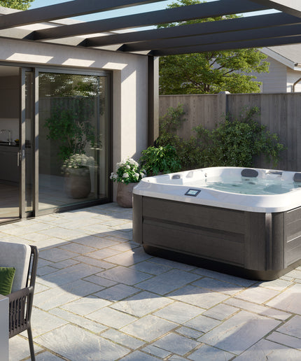 Jacuzzi® J-325™ Hot Tub Package - Platinum Smoked Ebony