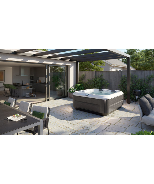Jacuzzi® J-325™ Hot Tub Package - Platinum Smoked Ebony