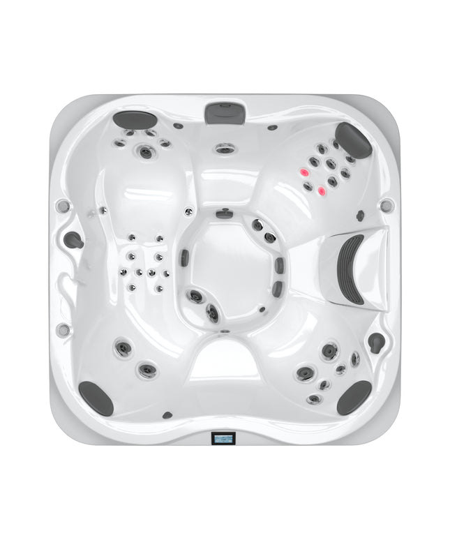 Jacuzzi® J-335™ Hot Tub Package - Platinum Brushed Gray