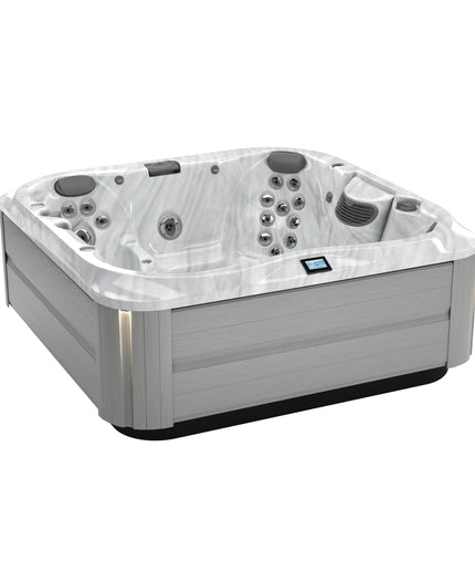 Jacuzzi® J-375™ Hot Tub Package - Platinum Brushed Gray