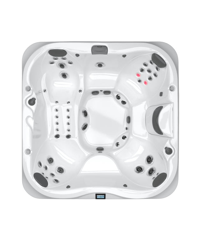 Jacuzzi® J-375™ Hot Tub Package - Platinum Brushed Gray