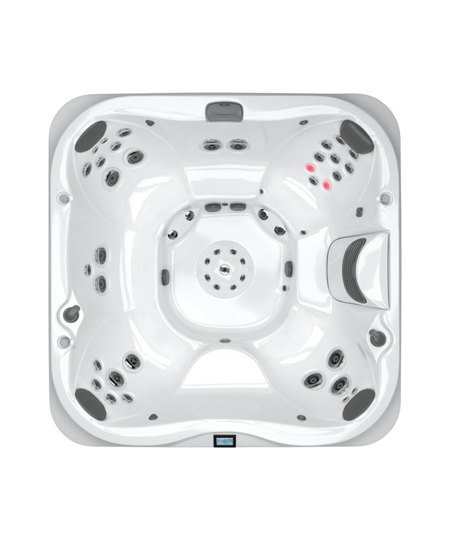 Jacuzzi® J-385™ Hot Tub Package - Platinum Brushed Gray