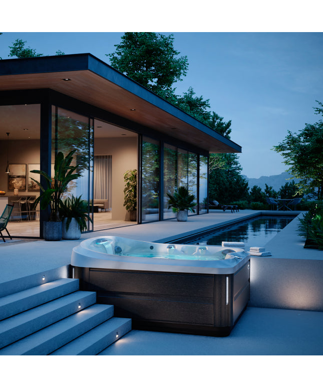 Jacuzzi® J-475™ Hot Tub Package - Platinum Smoked Ebony