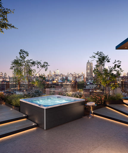Jacuzzi® J-LX™ Hot Tub Package - Platinum Smoked Ebony