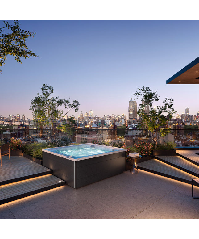Jacuzzi® J-LXL™ Hot Tub Package - Platinum Smoked Ebony