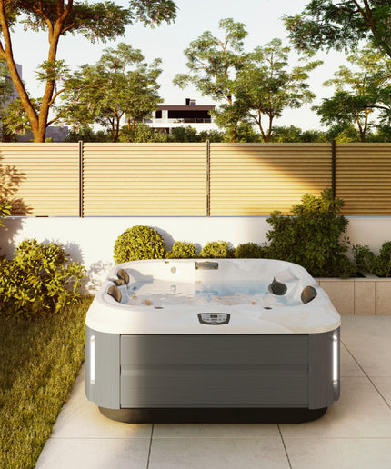 Jacuzzi® J-315™ Hot Tub Package - Platinum Brushed Gray