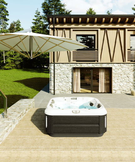 Jacuzzi® J-315™ Hot Tub Package - Platinum Smoked Ebony