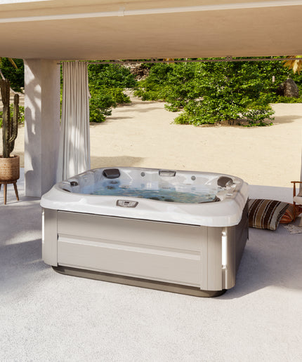 Jacuzzi® J-345™ Hot Tub Package - Platinum Brushed Gray