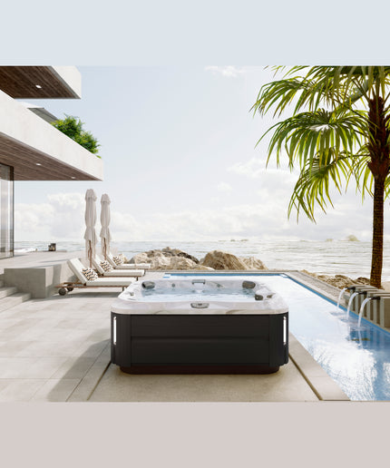 Jacuzzi® J-385™ Hot Tub Package - Platinum Smoked Ebony