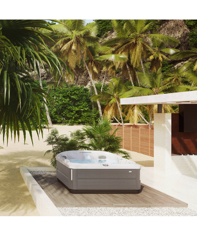 Jacuzzi® J-475™ Hot Tub Package - Platinum Brushed Gray