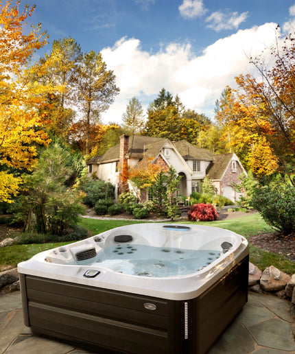 Jacuzzi® J-485™ Hot Tub Package - Platinum Modern Hardwood