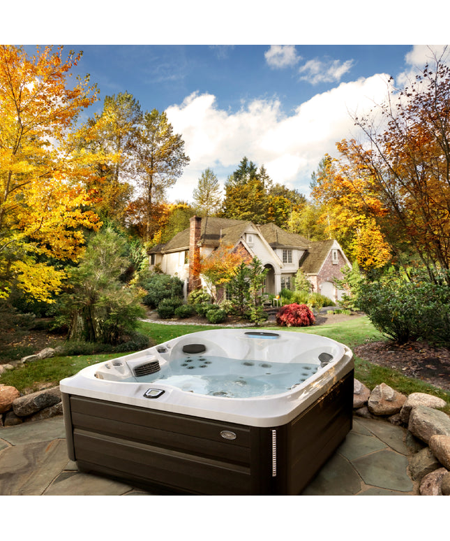 Jacuzzi® J-485™ Hot Tub Package - Platinum Modern Hardwood