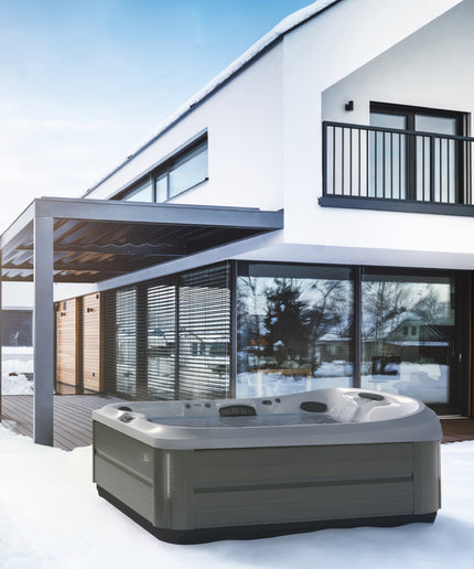 Jacuzzi® J-495™ Hot Tub Package - Platinum Brushed Gray