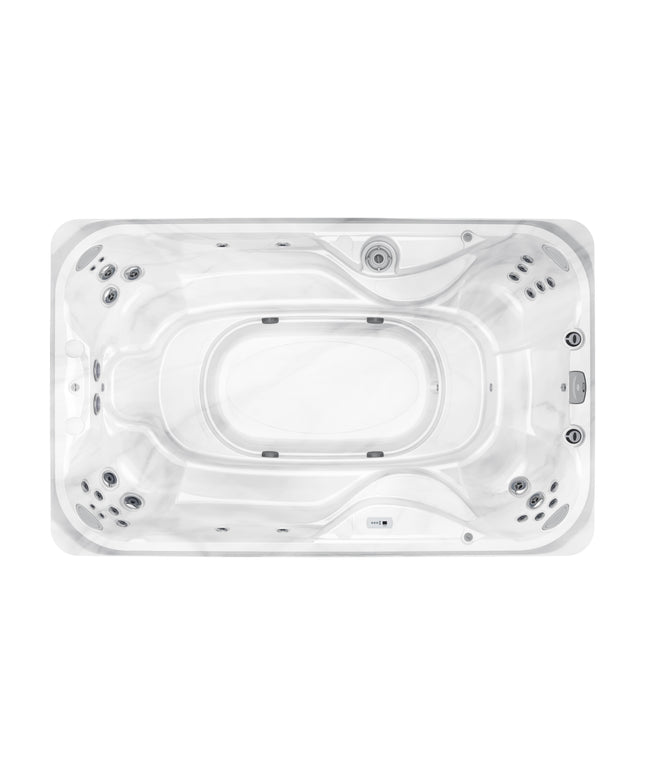 2026 Jacuzzi® J-12™ Flow™ Swim Spa Package - Platinum Smoked Ebony