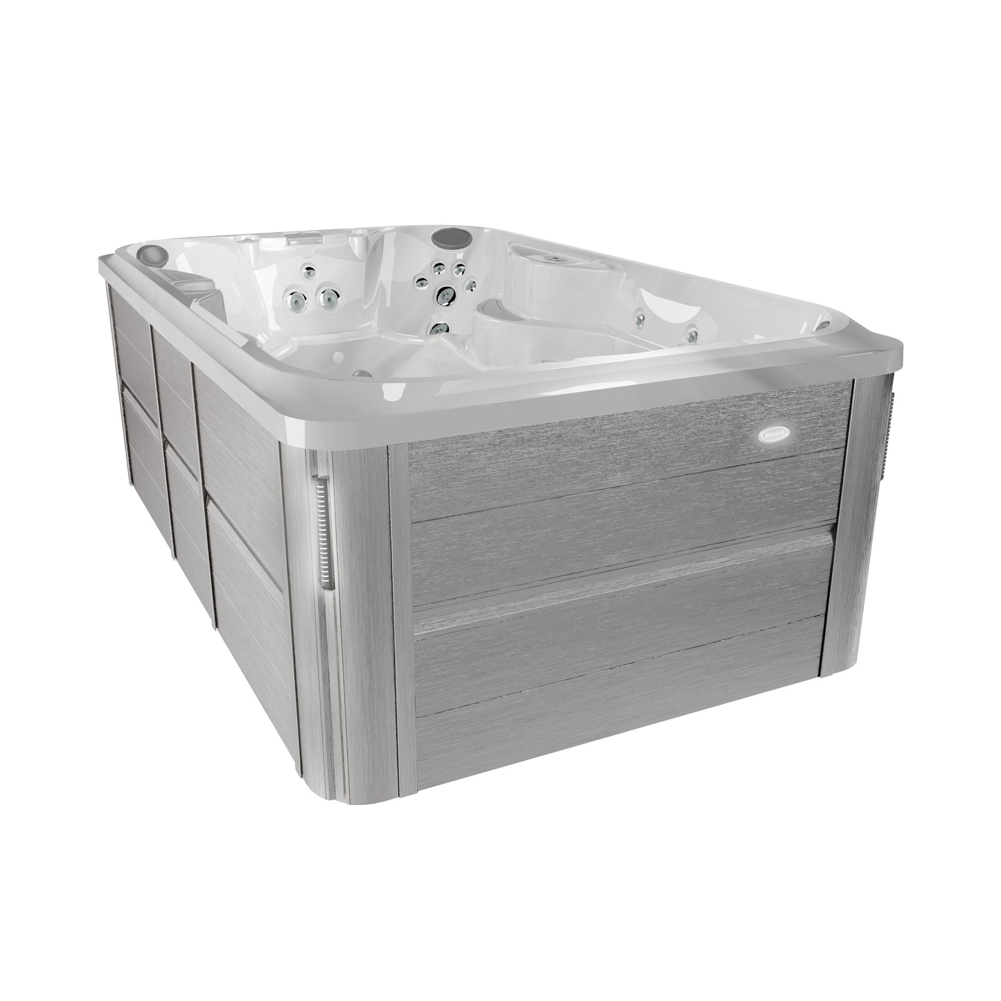 Jacuzzi® J-13™ PowerPlay™ Swim Spa Package - Platinum Brushed Gray