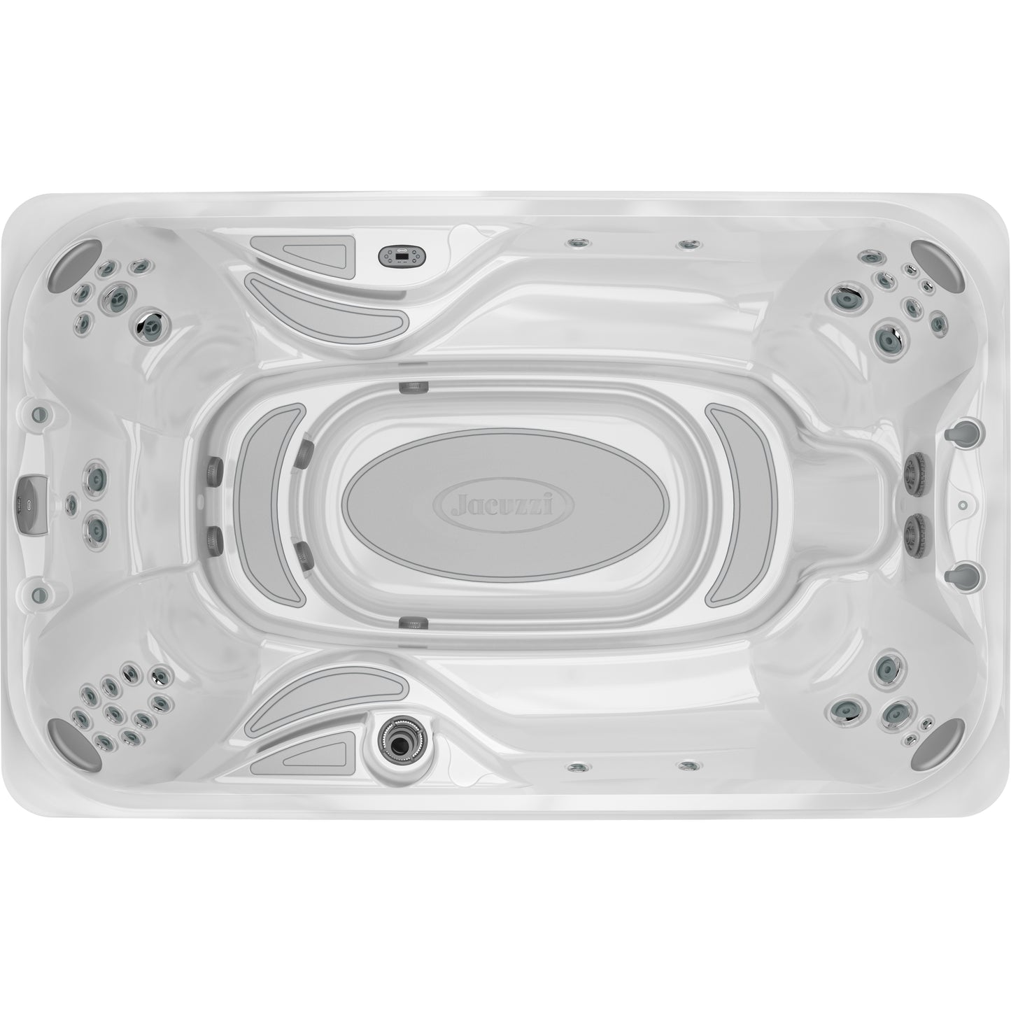 Jacuzzi® J-13™ PowerPlay™ Swim Spa Package - Platinum Brushed Gray