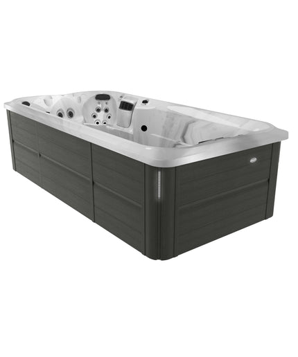 Jacuzzi® J-16™ PowerActive™ Swim Spa Package - Platinum Smoked Ebony