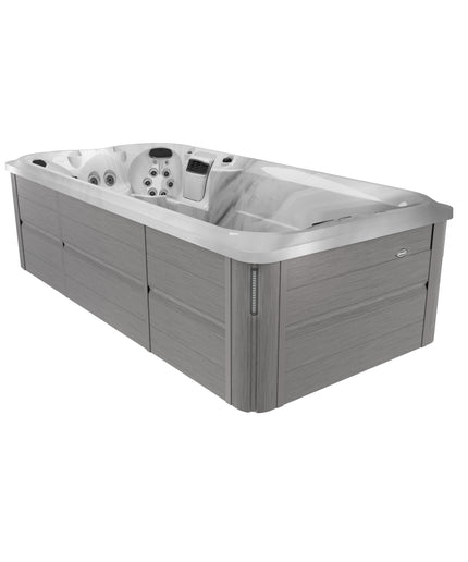 Jacuzzi® J-16™ PowerPro™ Swim Spa Package - Platinum Brushed Gray