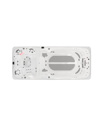 Jacuzzi® J-19™ PowerPro™ Dual Temp Swim Spa Package - Platinum Smoked Ebony
