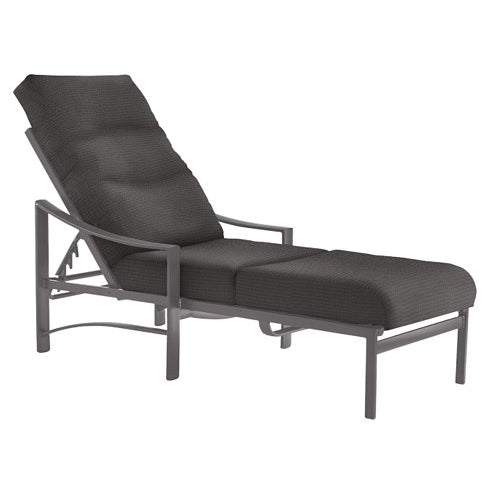Tropitone Kenzo Cushion Chaise with Arms 391432 - Nickel / Black