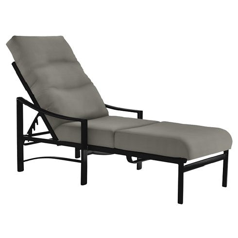 Tropitone Kenzo Cushion Chaise with Arms 391432 - Obsidian / Charcoal