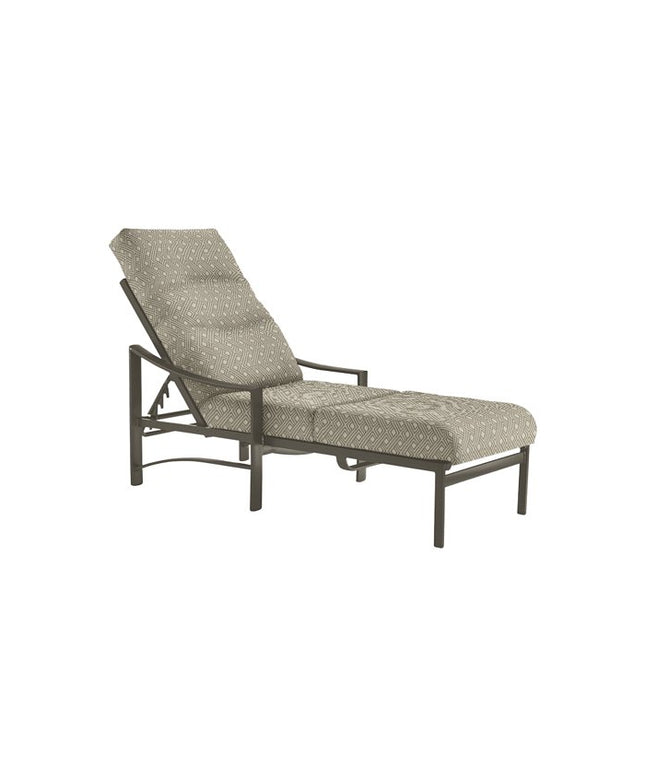 Tropitone Kenzo Cushion Chaise with Arms 391432 - Mocha / Maze