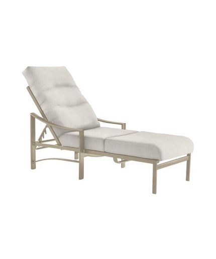 Tropitone Kenzo Cushion Chaise with Arms 391432 - Almond / Parchment
