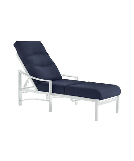 Tropitone Kenzo Cushion Chaise with Arms 391432 - Snow / Midnight