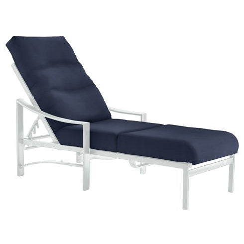 Tropitone Kenzo Cushion Chaise with Arms 391432 - Snow / Midnight