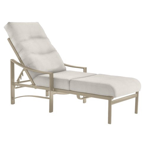 Tropitone Kenzo Cushion Chaise with Arms 391432 - Almond / Parchment