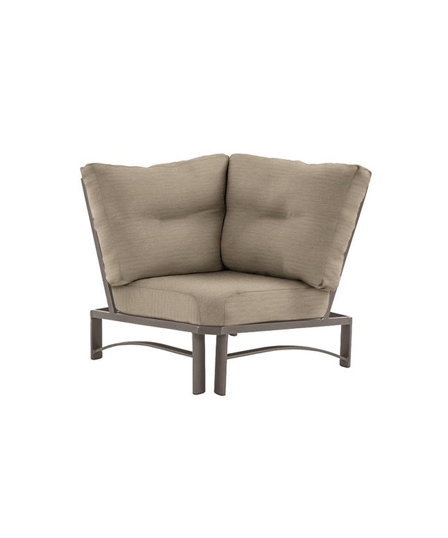 Tropitone Kenzo Cushion Corner Sectional Module 391610SC - Graphite / Light Brewed