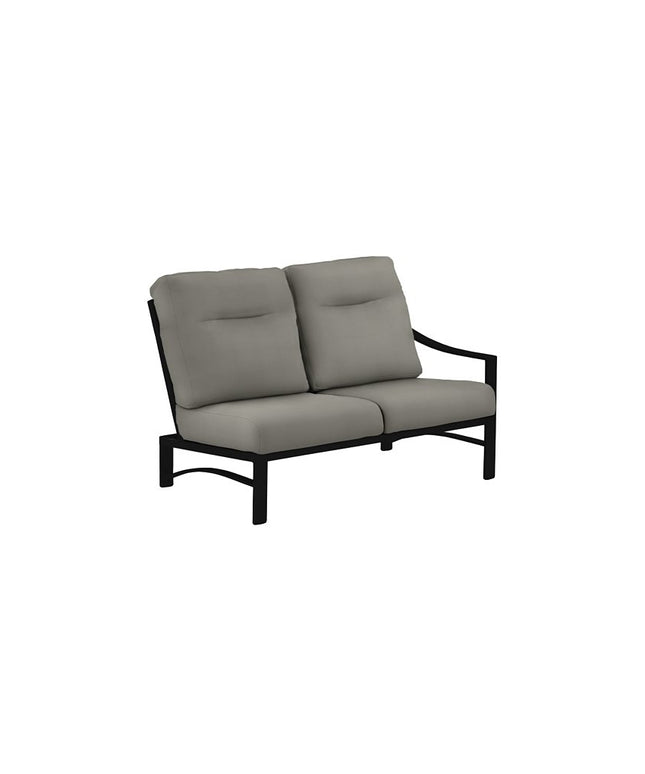 Tropitone Kenzo Cushion Left Arm 2 Seat Sectional Module 391610ML2 - Obsidian / Charcoal