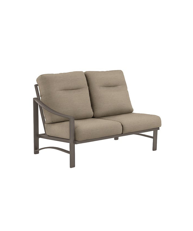Tropitone Kenzo Cushion Right Arm 2 Seat Sectional Module 391610MR2 - Graphite / Light Brewed