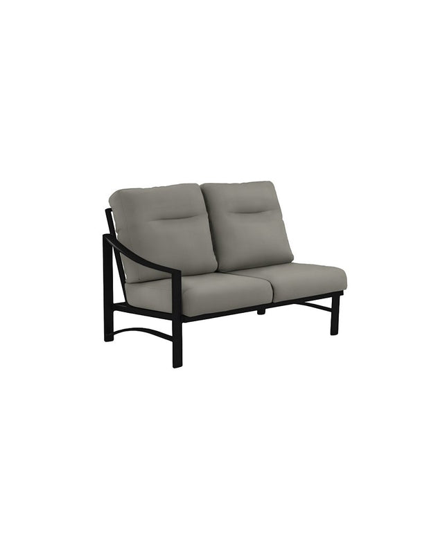 Tropitone Kenzo Cushion Right Arm 2 Seat Sectional Module 391610MR2 - Obsidian / Charcoal