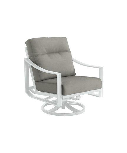 Tropitone Kenzo Cushion Swivel Action Lounger 391425NT - Snow / Pebble