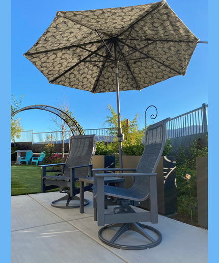 Telescope Leeward 3-Piece MGP Sling Bistro Set - Graphite / Indigo