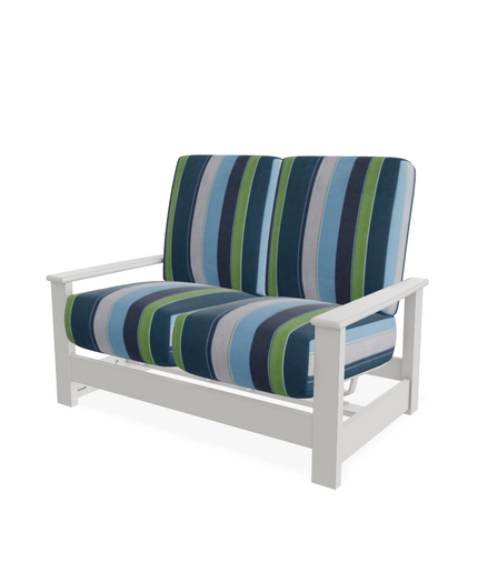 Telescope Leeward MGP Cushion Hidden Motion Loveseat 864667601 - Snow / Calypso