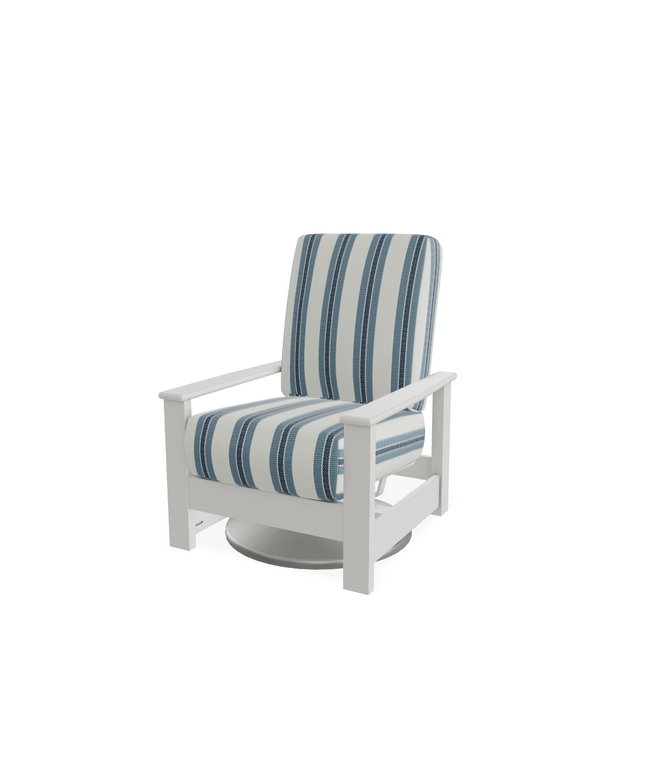 Telescope Leeward MGP Cushion Swivel Hidden Rocker 8696894 - Snow / Denim