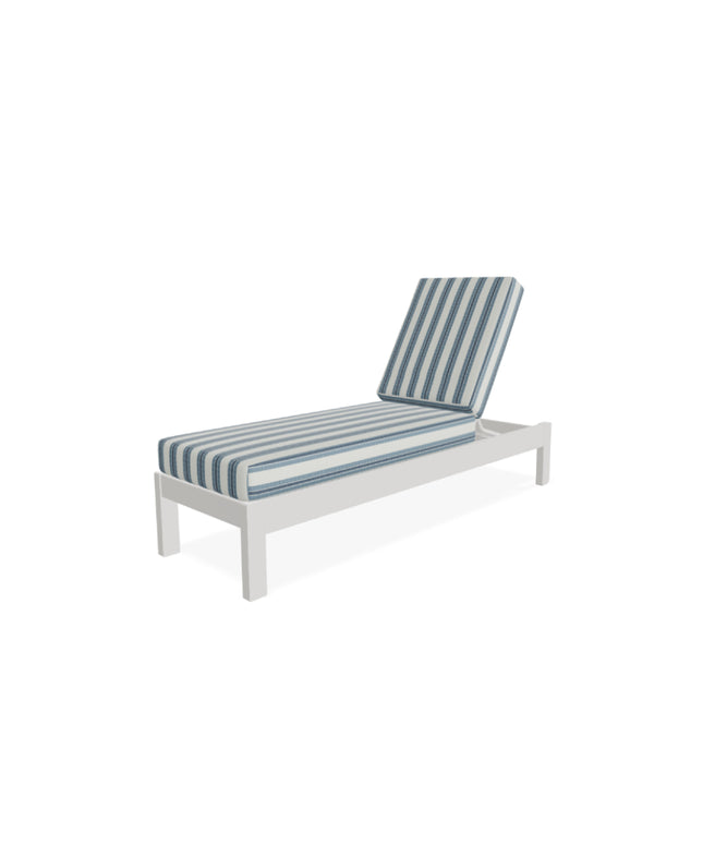 Telescope Leeward MGP Cushion Armless Chaise Lounge 86N6894 - Snow / Denim