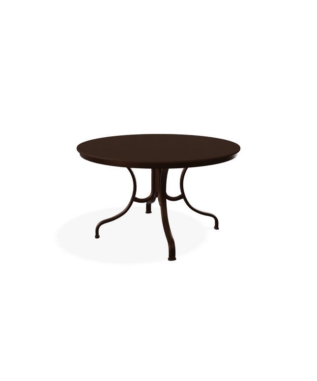 Telescope 48"Diameter x 28"H Round MGP Slat Top Dining Table with Umbrella Hole TM8K-228K - Kona
