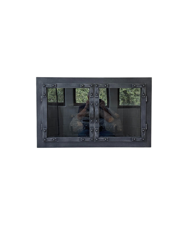 Nottingham Traditional Fireplace Doors - Metallic Latte