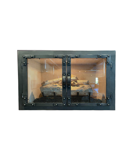 Nottingham Traditional Fireplace Doors - Burnished Bronze