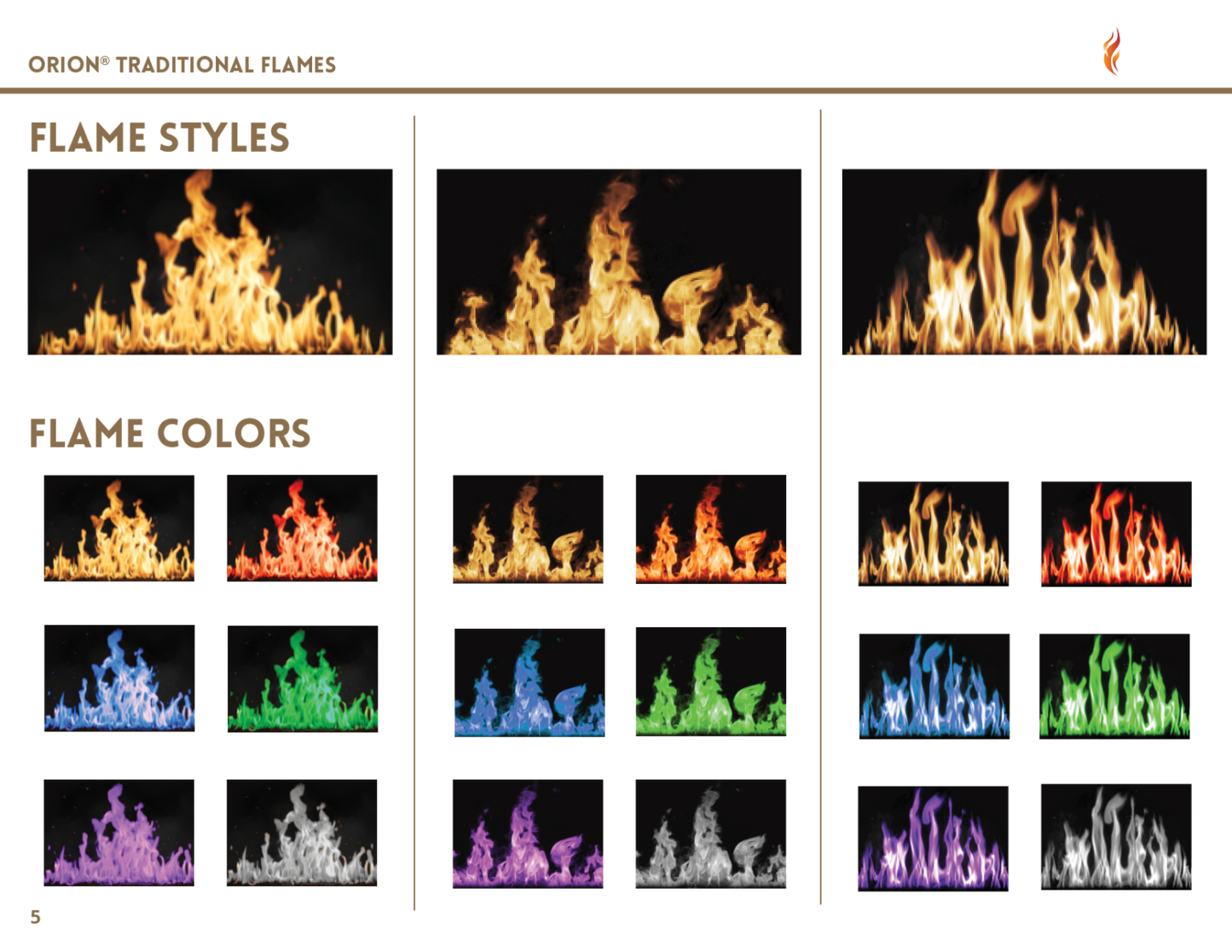 36" Modern Flames Orion® Traditional Built-In Electric Fireplace or Insert OR36-TRAD
