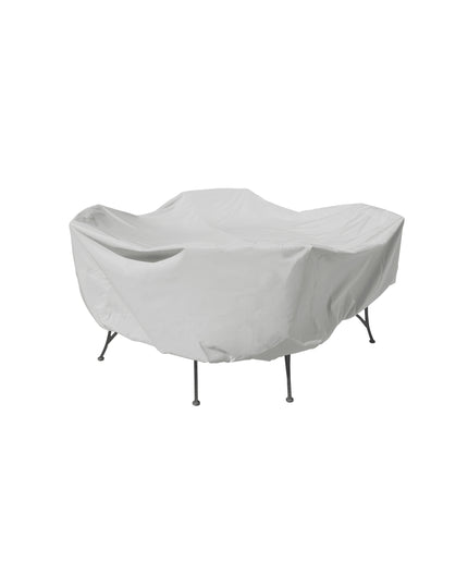 Treasure Garden 84" Diameter x 36"H Round/Square Table & Chairs Cover PFC551 - Gray