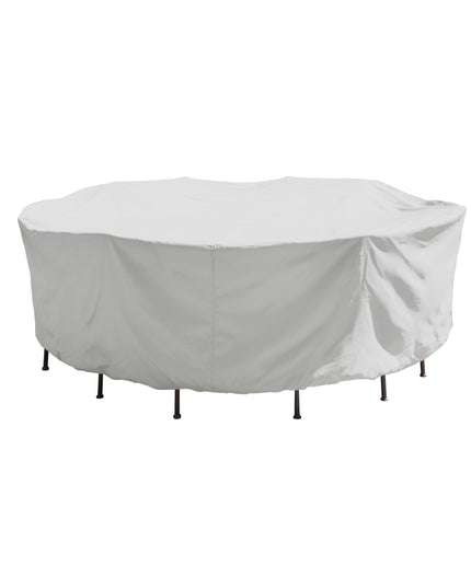 Treasure Garden 92” Dia. x 36” H Round/Square Table & Chairs Cover PFC571 - Gray