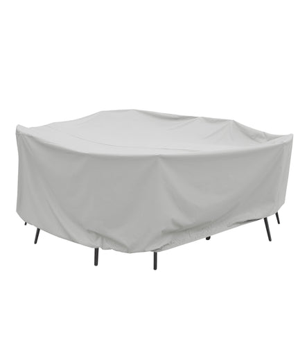 Treasure Garden 108” Dia. x 36” H Round/Square Table & Chairs Cover PFC590 - Gray