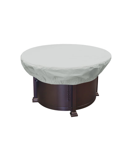 Treasure Garden 43”Diamteter x 18"H Round Fire Pit/Table Cover PFC805 - Gray (Fits 36" & 42" Firepits)