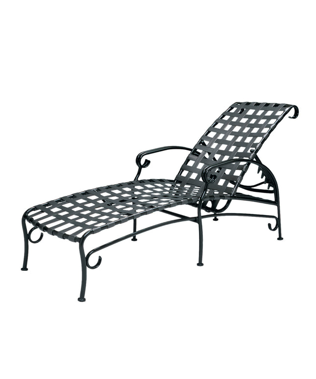 Woodard Ramsgate Strap Adjustable Chaise Lounge 16M470 - Twilight