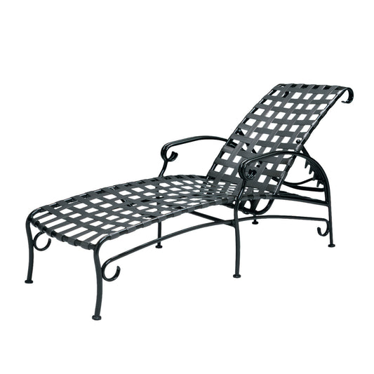 Woodard Ramsgate Strap Adjustable Chaise Lounge 16M470 - Twilight